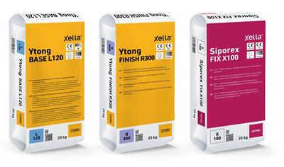 Cover image for Ytong BASE L120 – Ytong FINISH R300 –  Siporex FIX X100