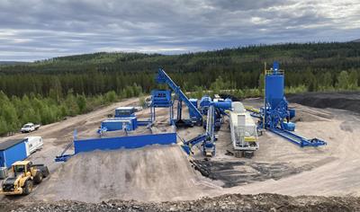 Cover image for ABT 11 100/150 asphalt from mobile asphalt plant - Astec XHR (Överkalix)