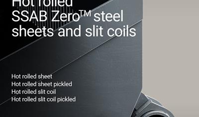 Cover image for Hot rolled SSAB Zero steel sheets and slit coils