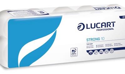 Cover image for TOILET PAPER STRONG LUCART 10 ROLLS TOILET PAPER ECO LUCART 10 ROLLS 
