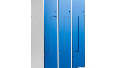 Cover image for Clothes Z-locker CLASSIC, 3 section, 6 doors, 1200 mm