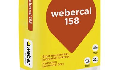 Cover image for webercal 158 hydrauliskt kalkbruk grov