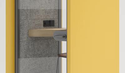 Cover image for Huddle Flow Single Seater Metal Booth