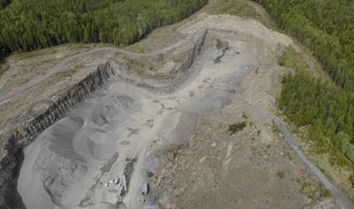 Cover image for Aggregates from Östersund quarry - Ljusberget