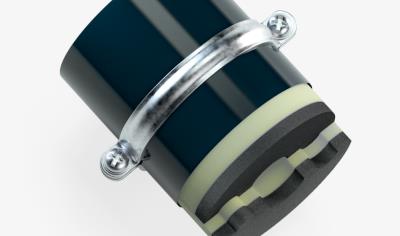 Cover image for Insulated pipe support product - PVC cover