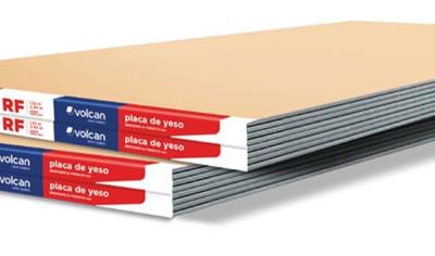 Cover image for Volcan fire resistant gypsum plasterboard  (Placa de yeso Volcán RF)
