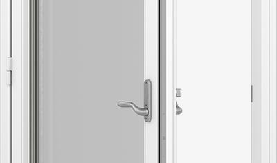 Cover image for Lyssand 105, Balcony door, wood