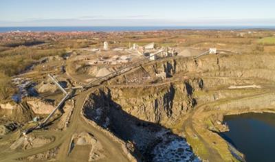 Cover image for Macadams, all-in rock and rock fines from Bornholm quarry - Rønne Granit
