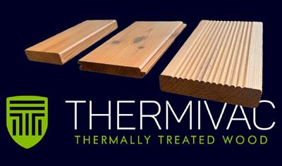 Cover image for Thermivac thermally treated, planed and unplaned wood