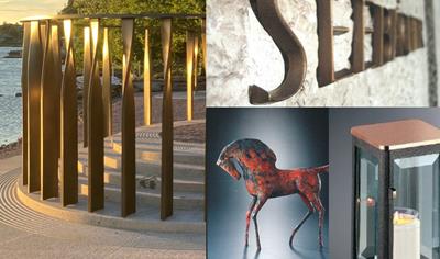 Cover image for Utøya memorial metal casted artwork, bronze and aluminium alloy casted artwork