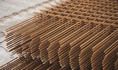 Cover image for Reinforcing steel mesh