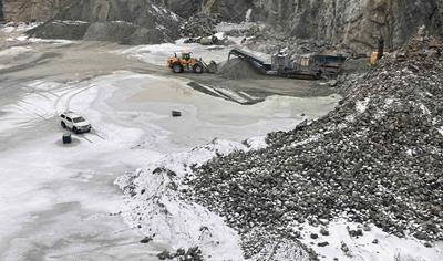 Cover image for Aggregate from Gäsberget, Product group 2, 0/90, 0/63, 0/32 and 0/16