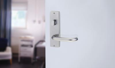 Cover image for Lockwood 1800 Series Plate Door Furniture - Lever and Thumb Turn Knob 1904/70SC