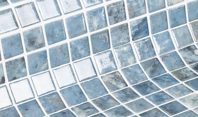 Cover image for CELESTITE. Ezarri recycled glass mosaic tiles. Mosaico de vidrio reciclado.