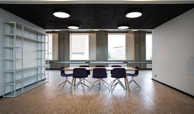 Cover image for Acoustic panels - painted Troldtekt 25 mm Natural Grey based on FUTURECEM