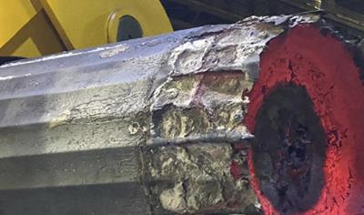 Cover image for Steel ingots produced via electric arc furnace in unalloyed form, thermally treated