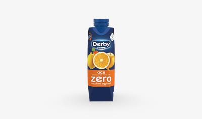 Cover image for DERBY BLUE ZERO Fruit drink orange, apple, carrot and lemon juice 