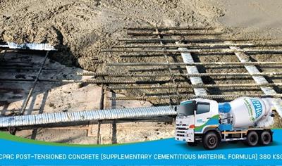 Cover image for CPAC Post-tensioned concrete 380 KSC (C32/38, MPa) (Supplementary cementitious material formula) 