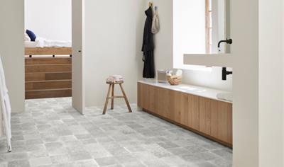Cover image for Cushioned heterogeneous vinyl flooring with textile backing, <1,6 kg/m²