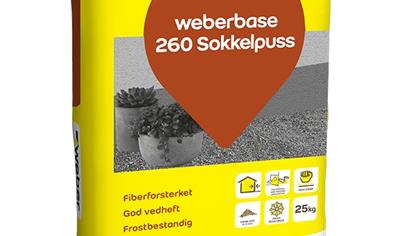 Cover image for weberbase 260 sokkelpuss