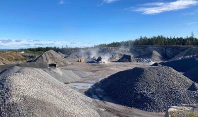 Cover image for Primary crushed aggregates from Härnösand quarry - Kittjärn