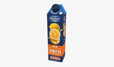 Cover image for DERBY BLUE ZERO Fruit drink orange, apple, carrot and lemon juice 
