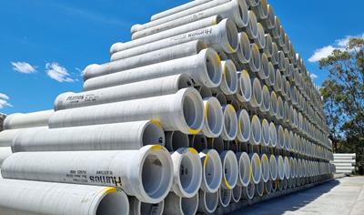 Cover image for Reinforced Concrete Pipes (RCP) manufactured by Humes in Blacktown