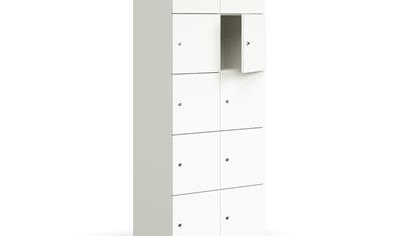 Cover image for QBUS Lockable personal storage 10 comps, 2020x800x420 mm
