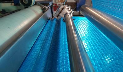 Cover image for Light Blue 400 Swimming Pool Cover Material